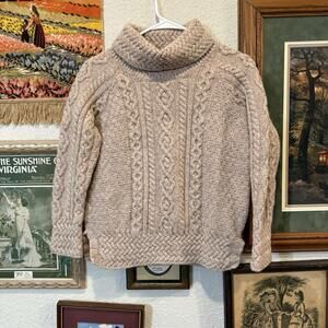 Aran Crafts Cream Cable Knit Sweater